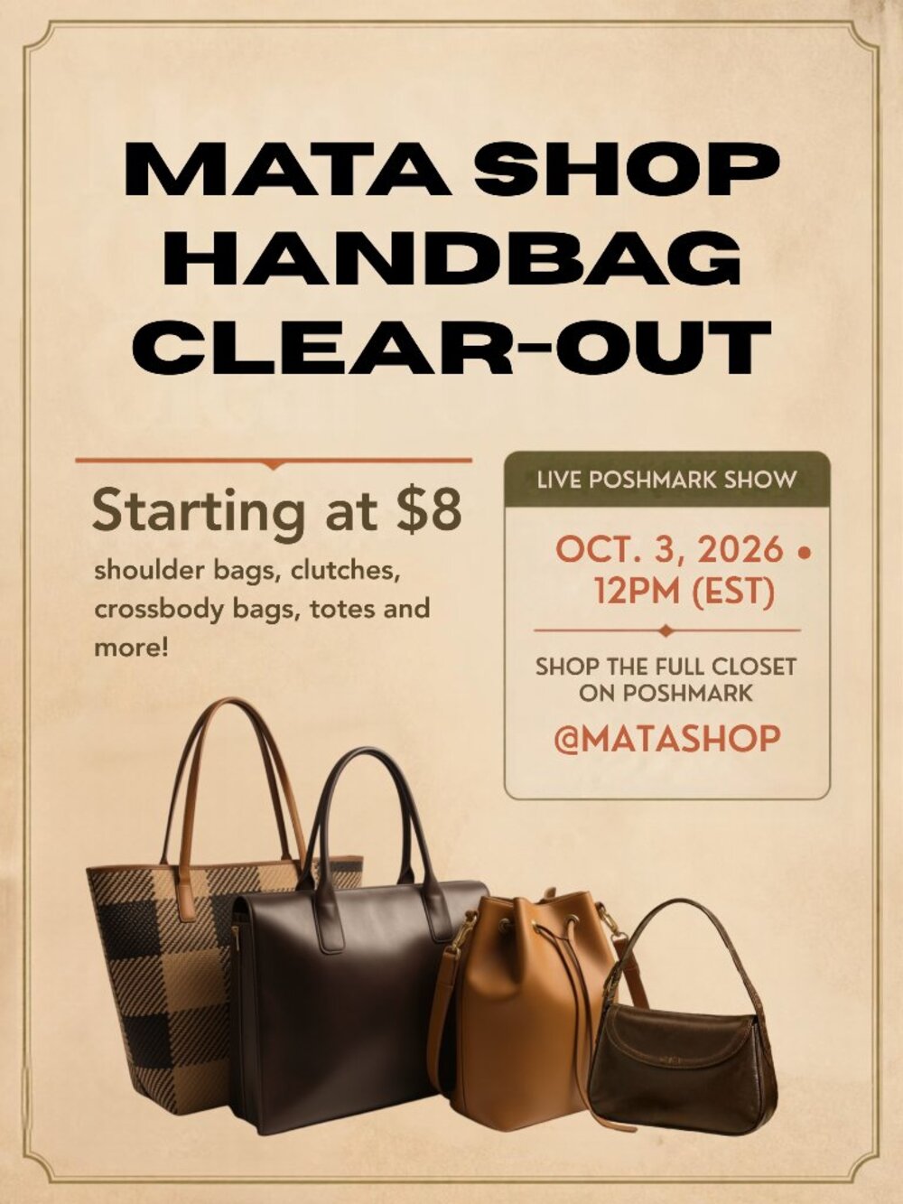 Unlisted Items for Poshmark Live Show